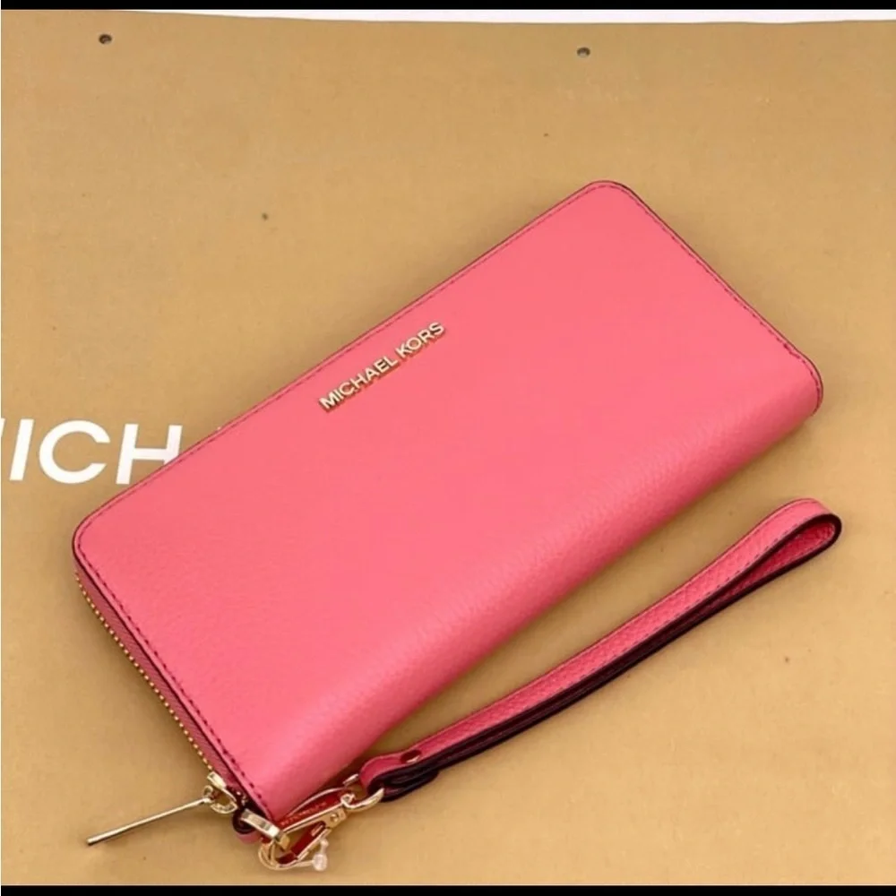 Michael Kors Large Continental Wallet Tea Rose